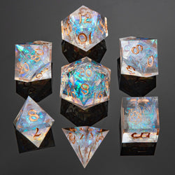 Captured Magic: Hand Sanded Sharp Edge Resin Dice Set