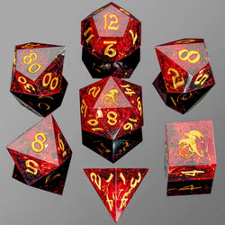 Captured Magic: Hand Sanded Sharp Edge Resin Dice Set