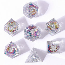 Captured Magic: Hand Sanded Sharp Edge Resin Dice Set