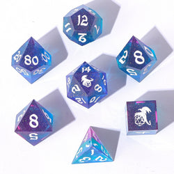 Captured Magic: Hand Sanded Sharp Edge Resin Dice Set