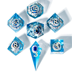 Captured Magic: Hand Sanded Sharp Edge Resin Dice Set