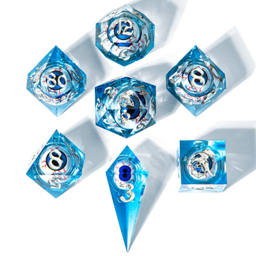 Captured Magic: Hand Sanded Sharp Edge Resin Dice Set