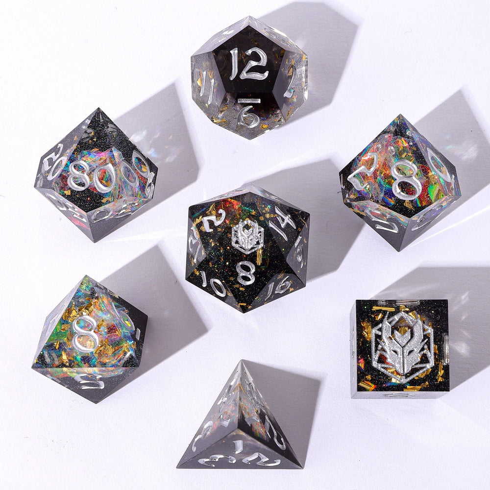 Captured Magic: Hand Sanded Sharp Edge Resin Dice Set