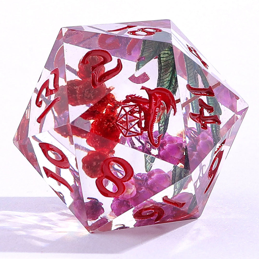 Captured Magic: Hand Sanded Sharp Edge Resin Dice Set
