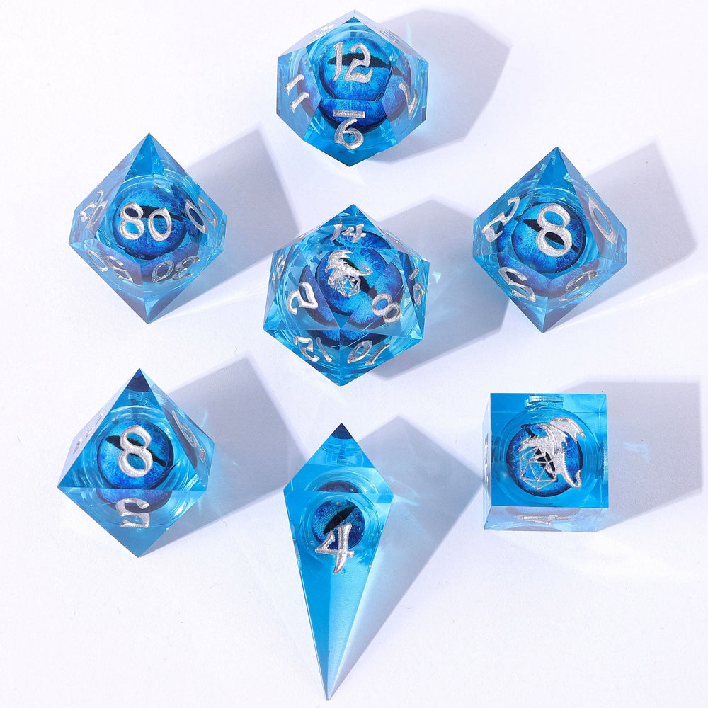 Captured Magic: Hand Sanded Sharp Edge Resin Dice Set