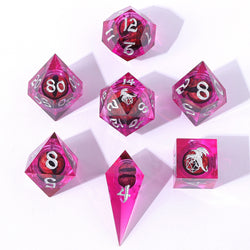 Captured Magic: Hand Sanded Sharp Edge Resin Dice Set