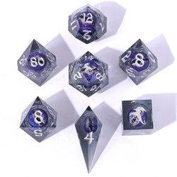 Captured Magic: Hand Sanded Sharp Edge Resin Dice Set