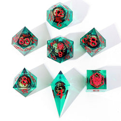 Captured Magic: Hand Sanded Sharp Edge Resin Dice Set