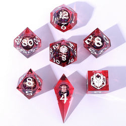 Captured Magic: Hand Sanded Sharp Edge Resin Dice Set