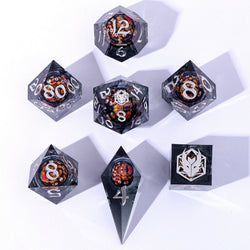 Captured Magic: Hand Sanded Sharp Edge Resin Dice Set