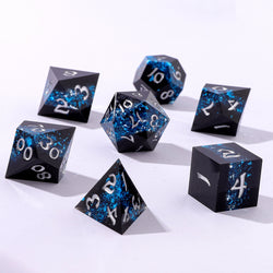 Captured Magic: Hand Sanded Sharp Edge Resin Dice Set