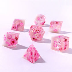 Captured Magic: Hand Sanded Sharp Edge Resin Dice Set