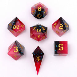 Captured Magic: Hand Sanded Sharp Edge Resin Dice Set