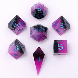 Captured Magic: Hand Sanded Sharp Edge Resin Dice Set