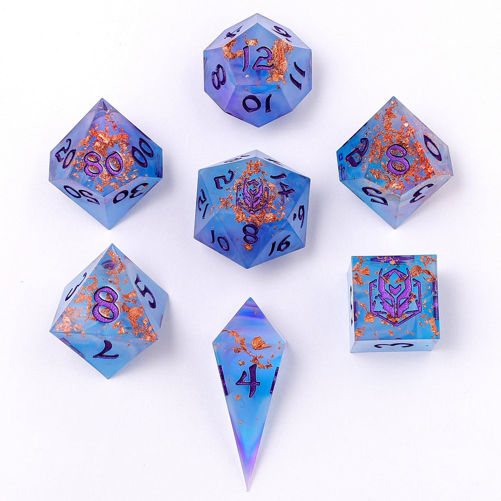 Captured Magic: Hand Sanded Sharp Edge Resin Dice Set