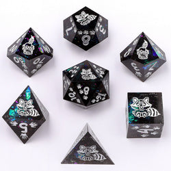 Captured Magic: Hand Sanded Sharp Edge Resin Dice Set