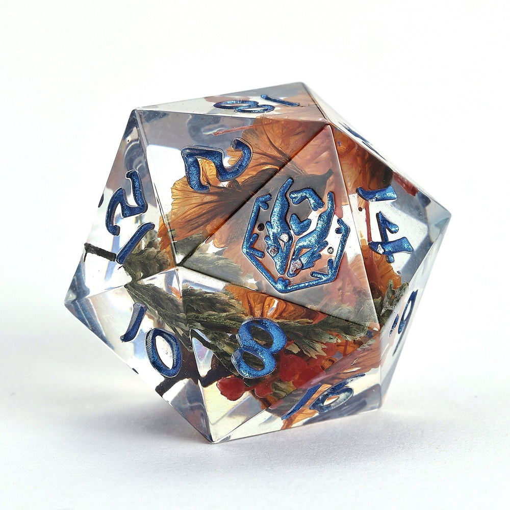 Captured Magic: Hand Sanded Sharp Edge Resin Dice Set