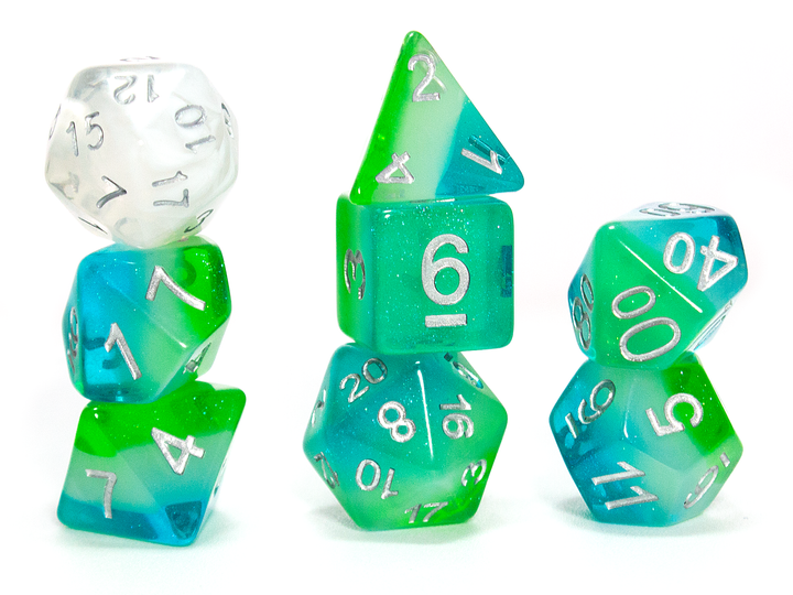 Sirius Dice 7ct Translucent Blue Hawaiian