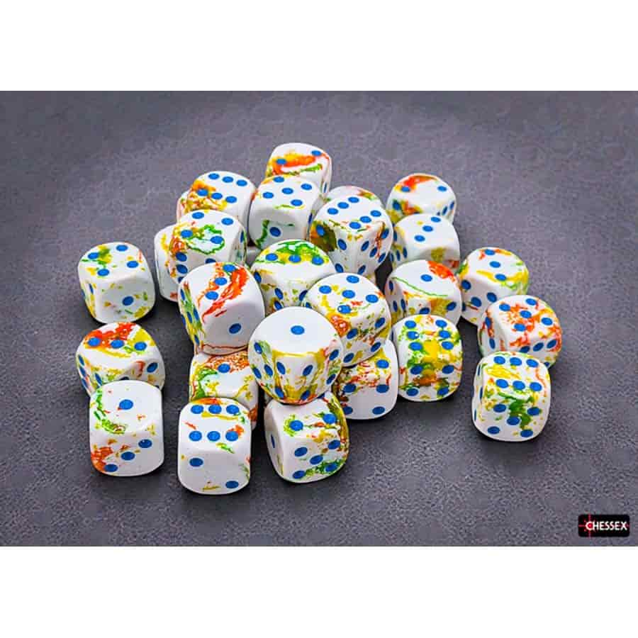 Chessex Brushed Breezy 12mm d6 Dice Block (36 Dice)