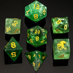 Dragon's Hoard Gemstone Polyhedral Dice Set