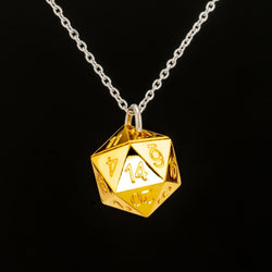 Metal D20 Necklace