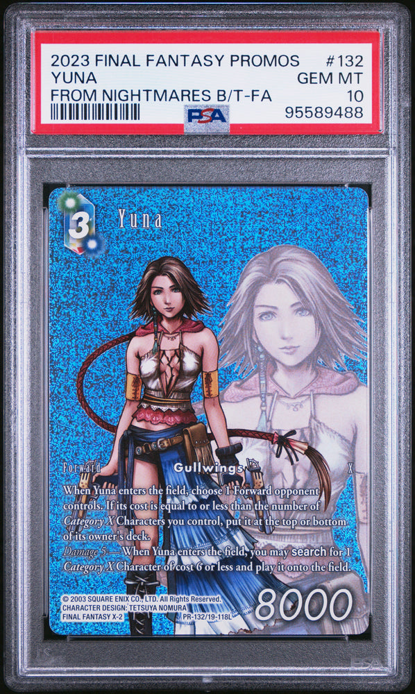 2023 Final Fantasy Promos Yuna 132 - PSA GEM MT 10 - 95589488