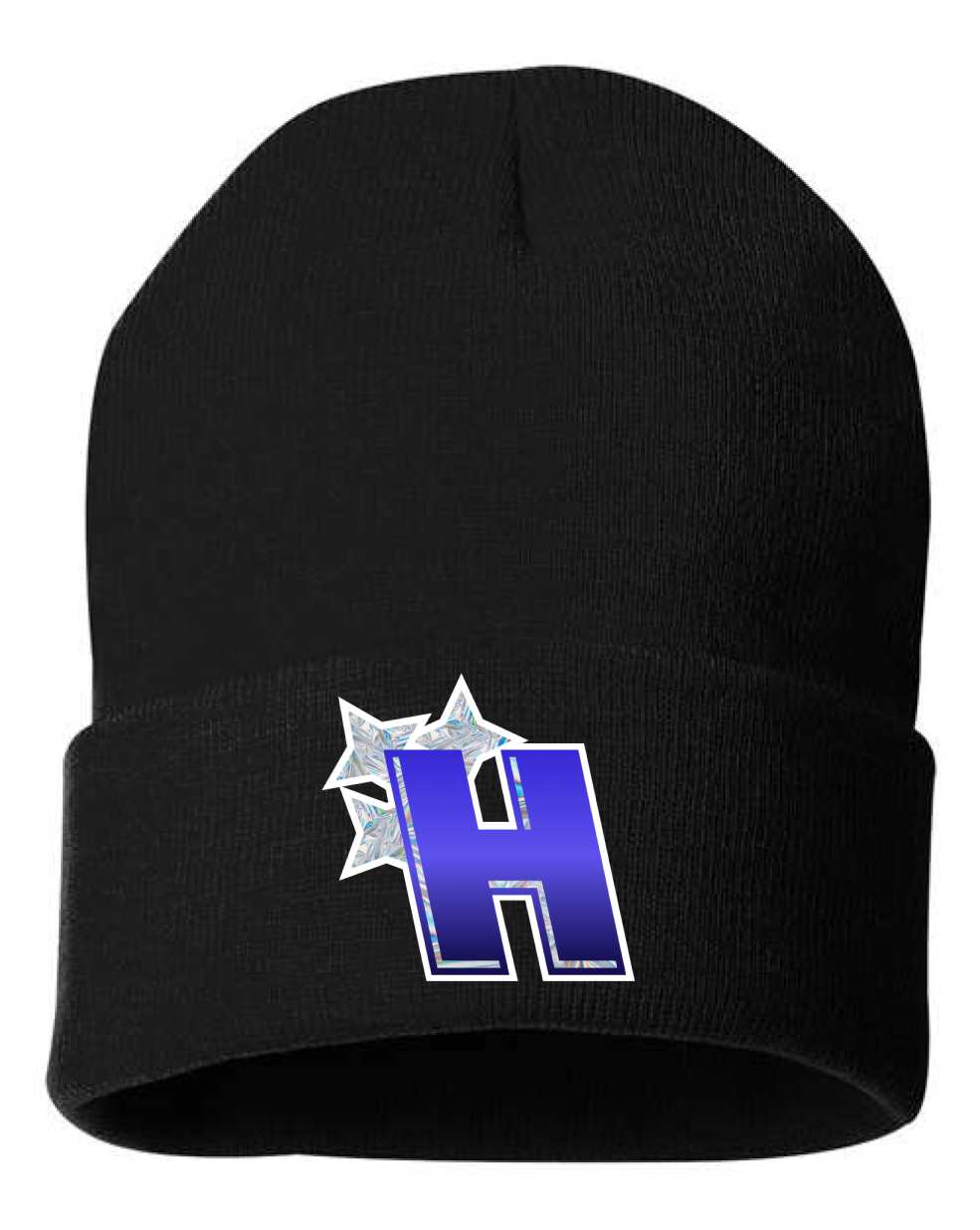 Holo Haven Embroidered Beanie