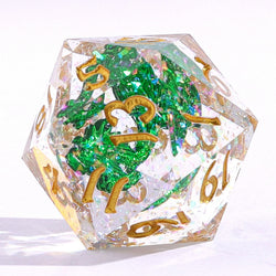 Captured Magic: Hand Sanded Sharp Edge Resin Dice Set