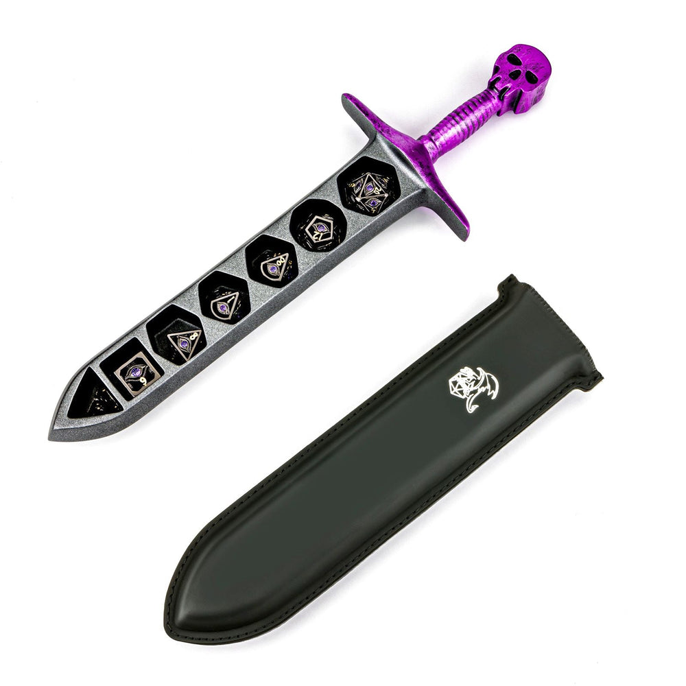 Grim Dagger Dice Case with sheath cover