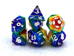 Rainbow Pride Solid Metal Dice Set