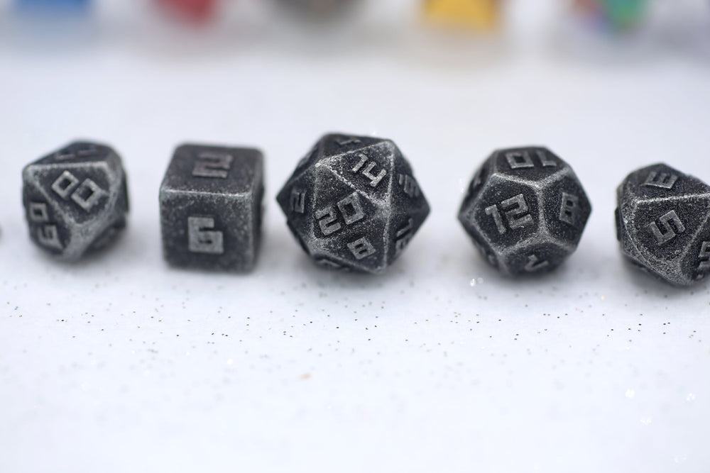 10MM Mini Metal RPG Dice Set