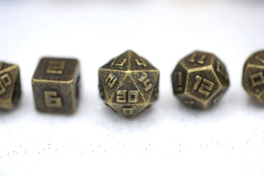 10MM Mini Metal RPG Dice Set