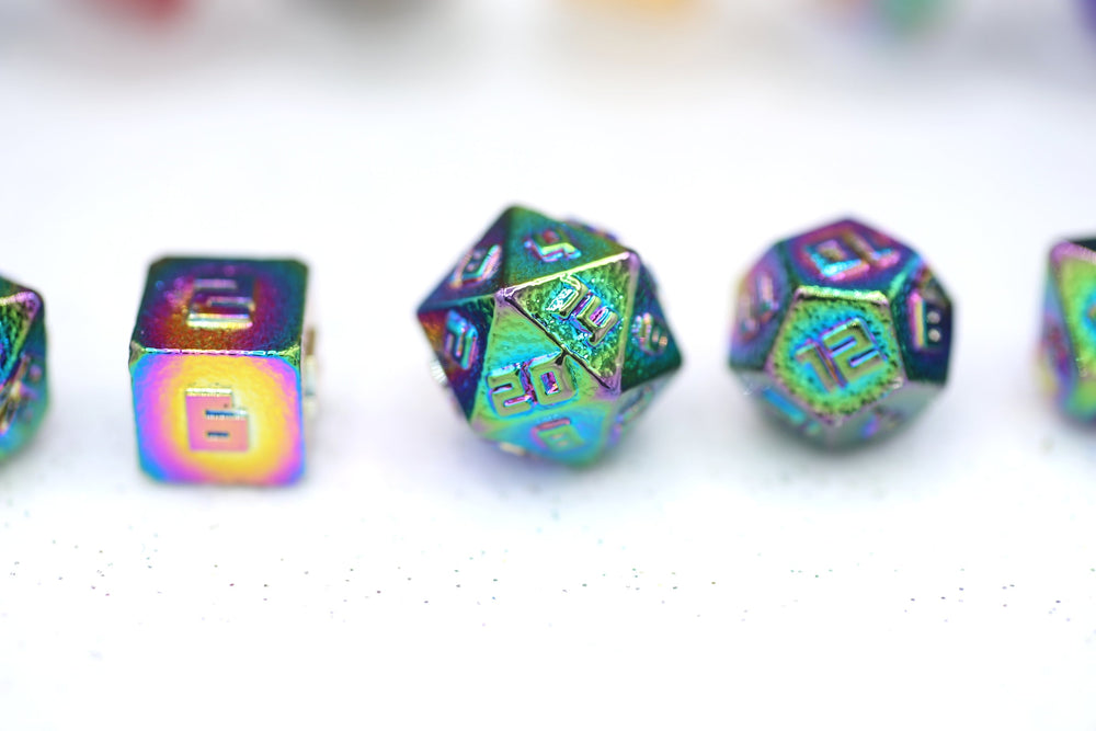 10MM Mini Metal RPG Dice Set