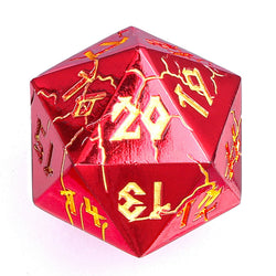 Barbarian 35mm Solid Metal Single D20 Spin Down