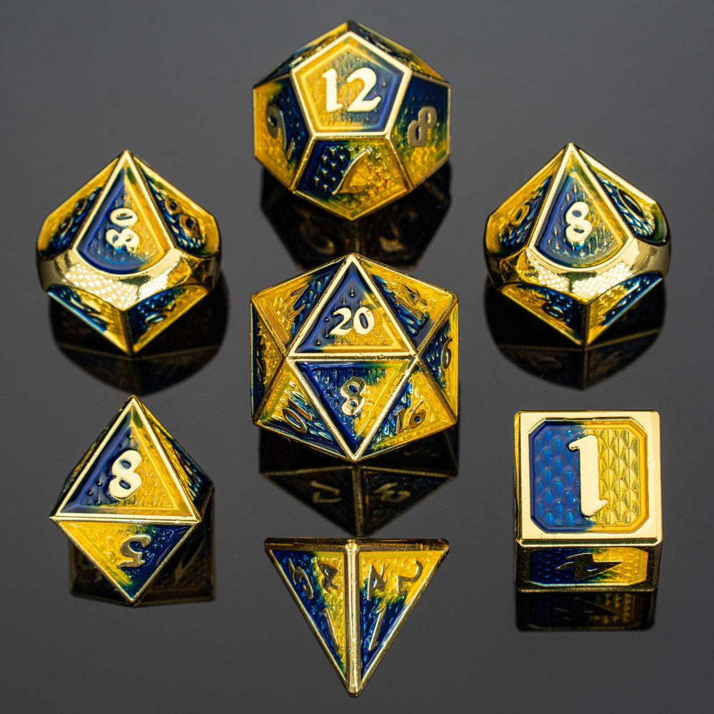 Solid Metal Behemoth Dice set