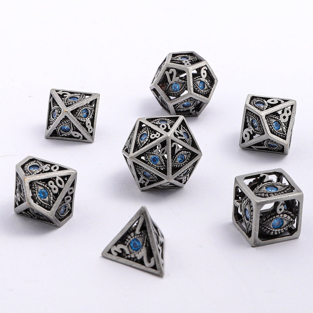 MINI Dragon's Eye Hollow Metal Dice Set