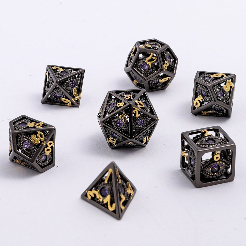 MINI Dragon's Eye Hollow Metal Dice Set