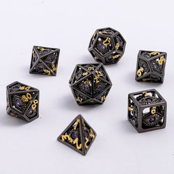 MINI Dragon's Eye Hollow Metal Dice Set