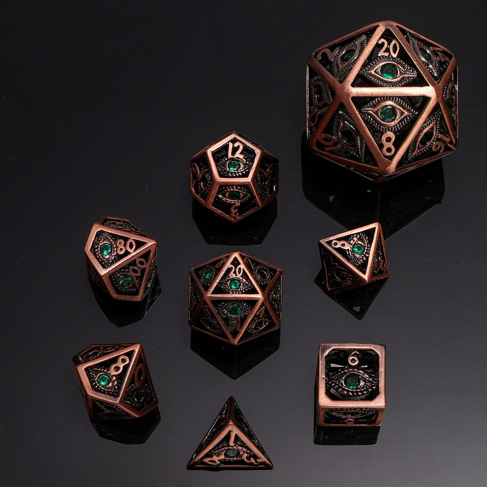 MINI Dragon's Eye Hollow Metal Dice Set