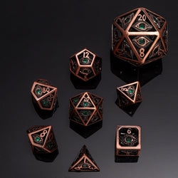 MINI Dragon's Eye Hollow Metal Dice Set
