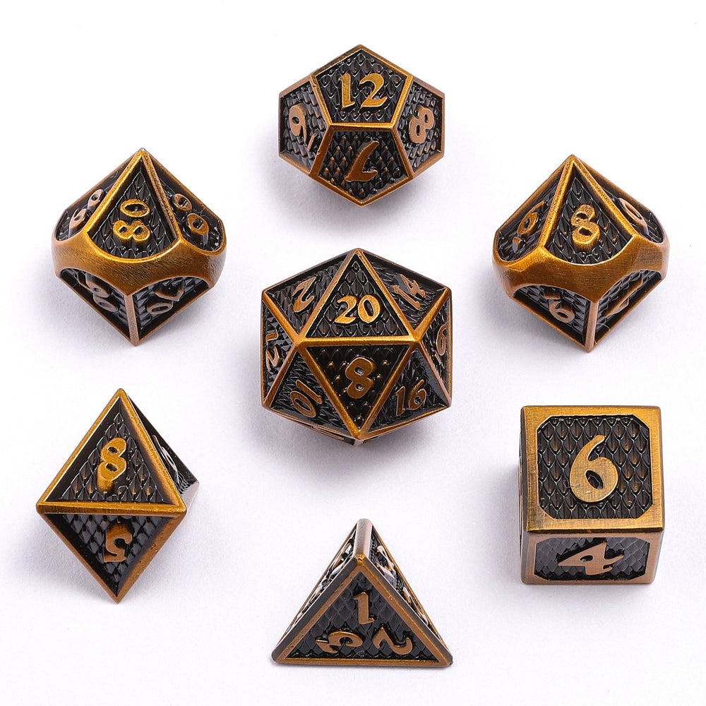 Solid Metal Mini Behemoth Dice set