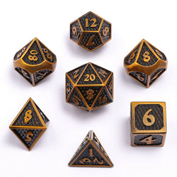 Solid Metal Mini Behemoth Dice set