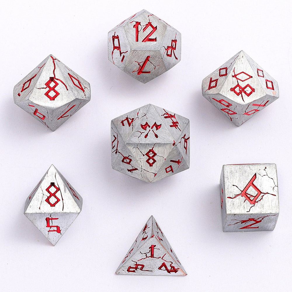 Barbarian Solid Metal Polyhedral Dice Set