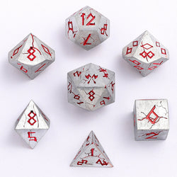 Barbarian Solid Metal Polyhedral Dice Set