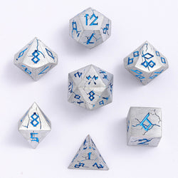 Barbarian Solid Metal Polyhedral Dice Set