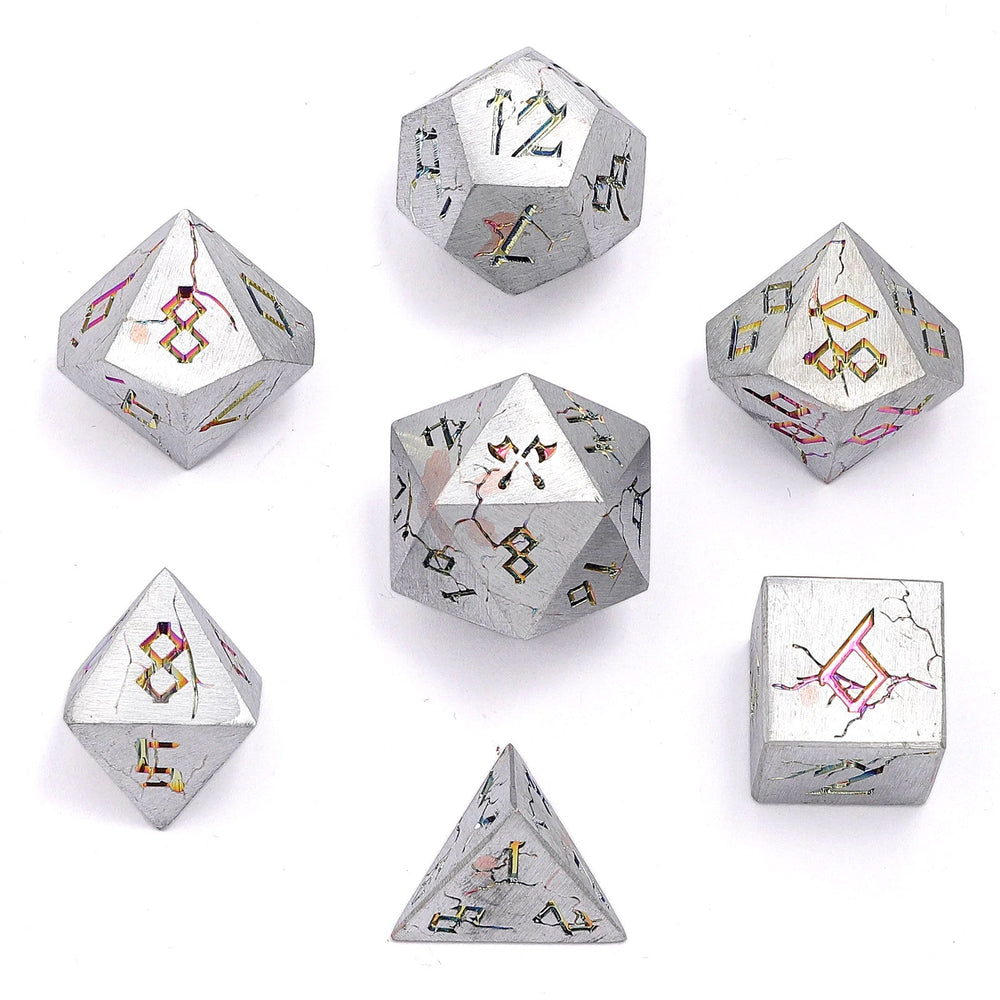 Barbarian Solid Metal Polyhedral Dice Set
