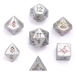Barbarian Solid Metal Polyhedral Dice Set