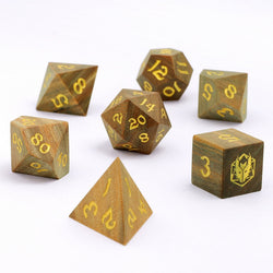Dragon's Hoard Polyhedral Exotic Wooden Dice Set