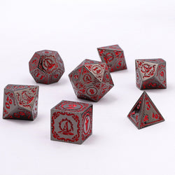 Wizard Solid Metal Polyhedral Dice Set