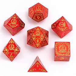 Wizard Solid Metal Polyhedral Dice Set